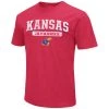 Colosseum Kids' Kansas Jayhawks Playbook T-Shirt Red