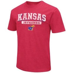Colosseum Kids' Kansas Jayhawks Playbook T-Shirt Red -Colosseum Sales Shop unnamed file 2075