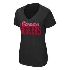 Colosseum Women's Nebraska Cornhuskers Playbook T-Shirt Red