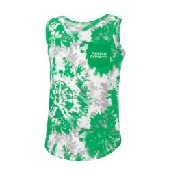 Colosseum Girls' North Dakota Fighting Hawks Reappearing Tank Green