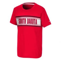 Colosseum Kids' South Dakota Coyotes Camping T-Shirt Red