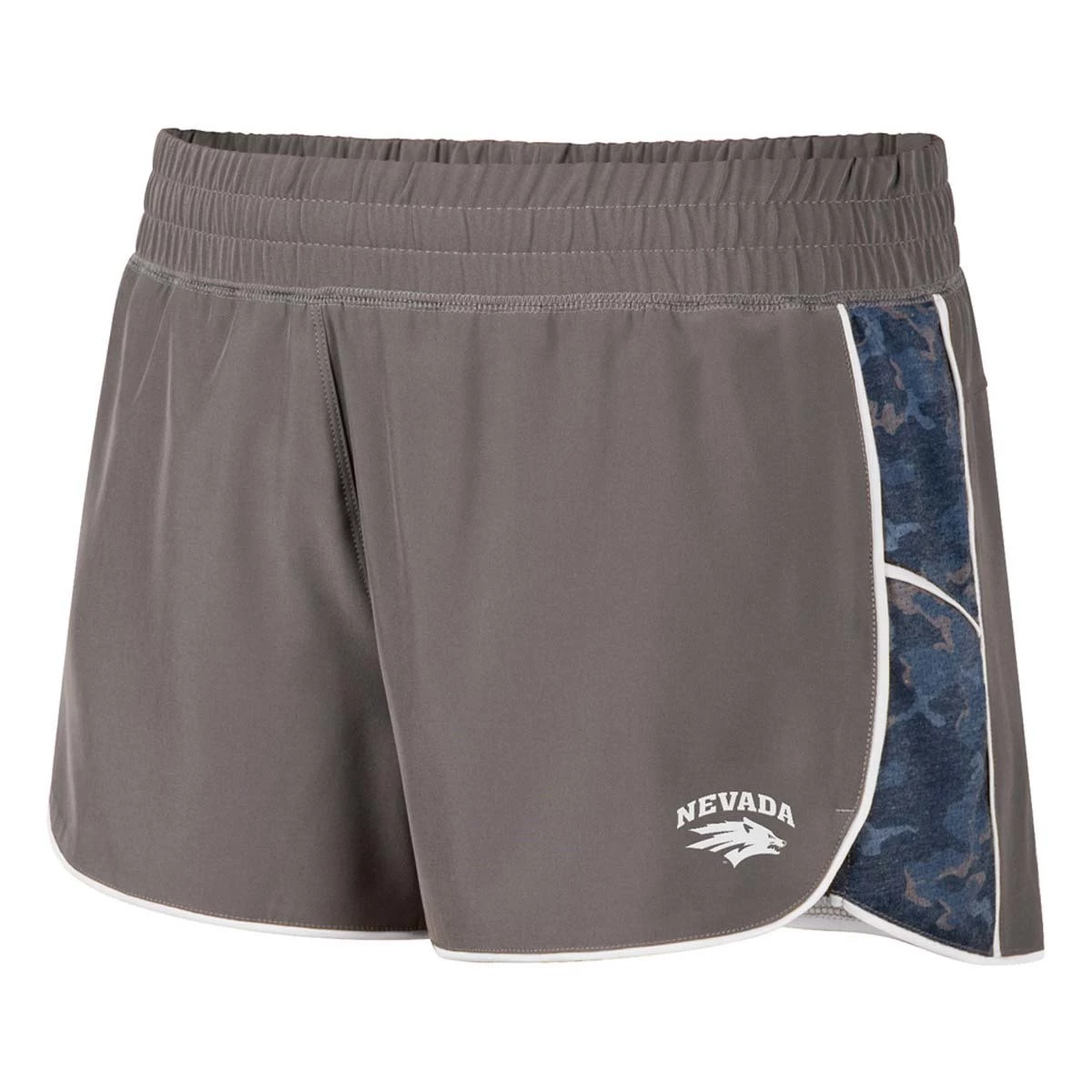 Colosseum Women's Nevada Wolf Pack Pamela Shorts Grey Heather 1 Colosseum Women's Nevada Wolf Pack Pamela Shorts Grey Heather