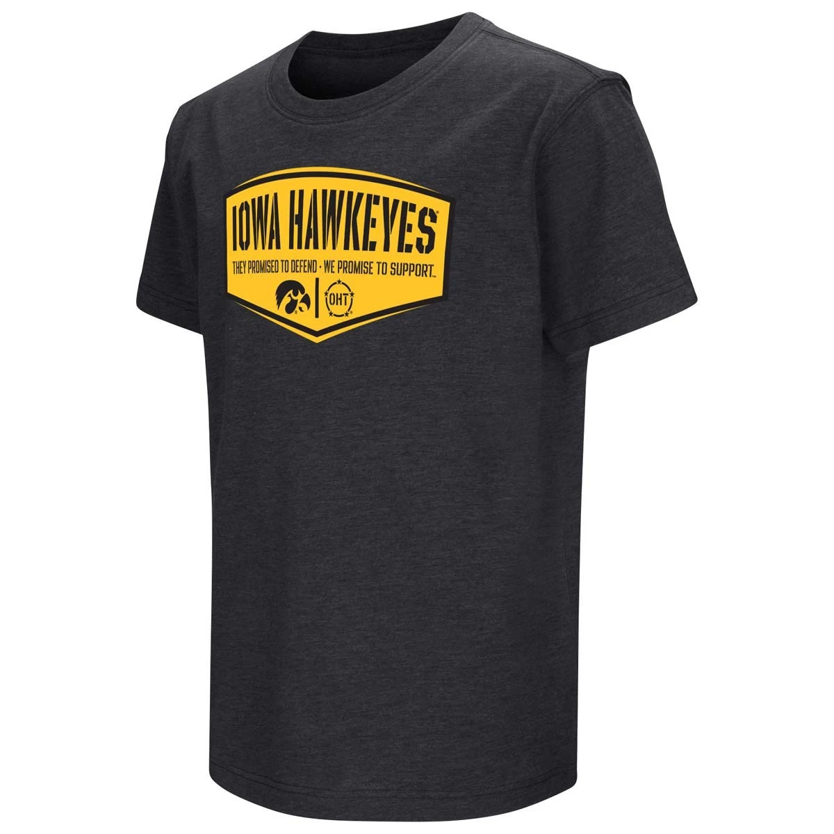 Colosseum Kids' Iowa Hawkeyes Diamond Protect T-Shirt Black 1 Colosseum Kids' Iowa Hawkeyes Diamond Protect T-Shirt Black