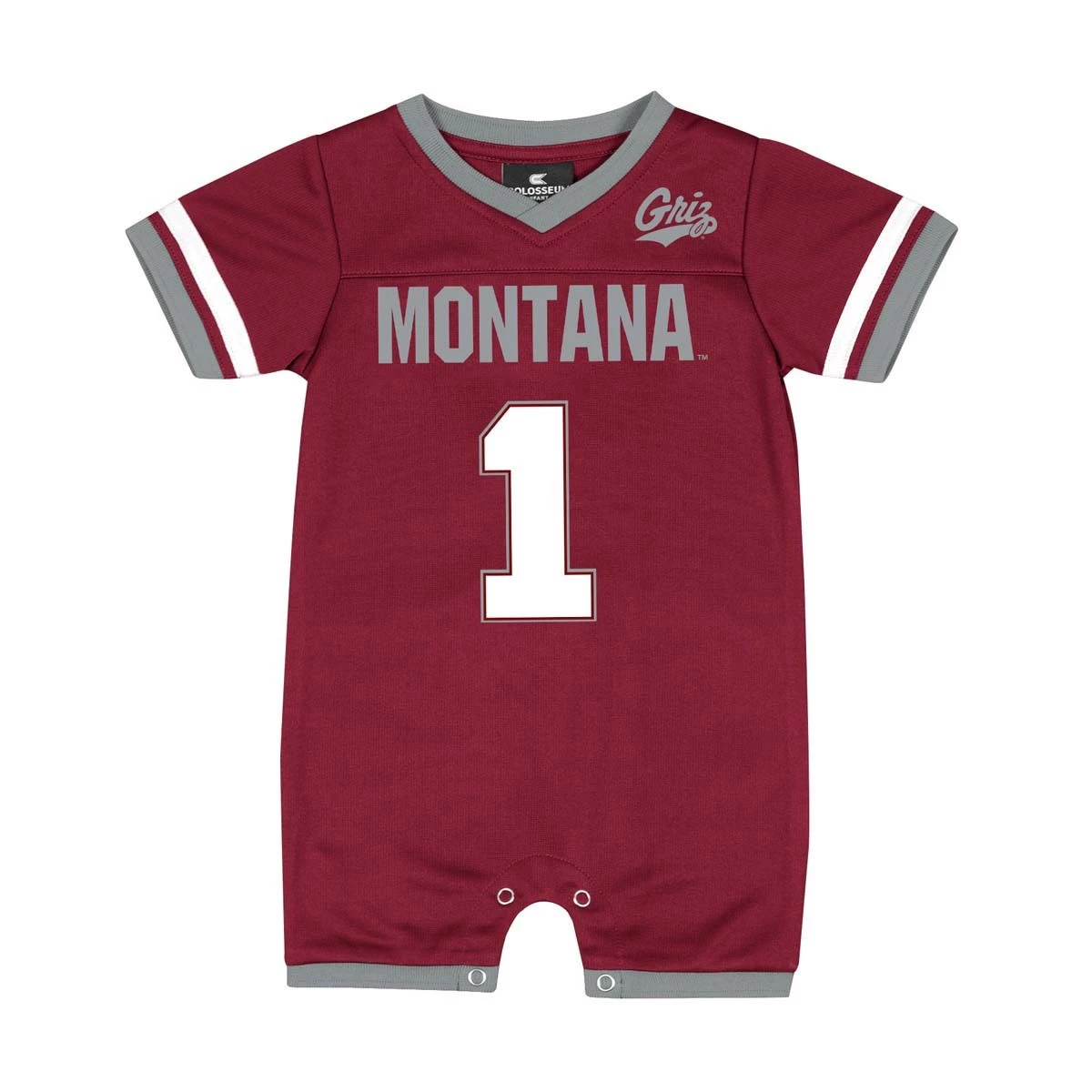 Colosseum Infant Montana Grizzlies Magic Romper Maroon 1 Colosseum Infant Montana Grizzlies Magic Romper Maroon
