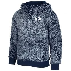 Colosseum Kids' BYU Cougars Toto 1/4 Zip Black