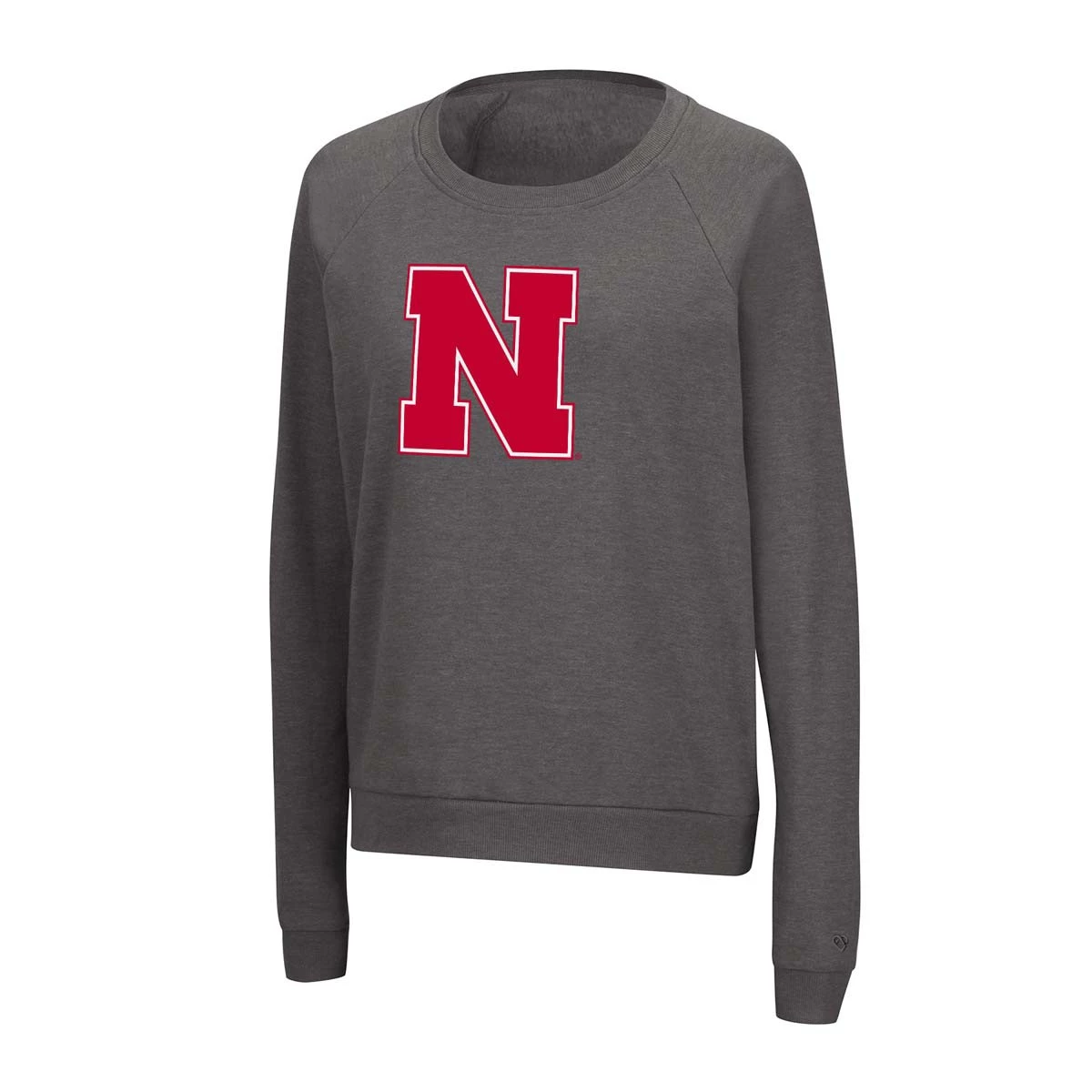 Colosseum Women's Nebraska Cornhuskers Chloe Crewneck Sweatshirt Grey 1 Colosseum Women's Nebraska Cornhuskers Chloe Crewneck Sweatshirt Grey