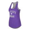 Colosseum Women's Kansas State Wildcats Racerback Mary Tank Purple/grey Heather