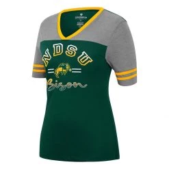 Colosseum Women's North Dakota State Bison McFiddish T-Shirt Green