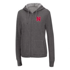Colosseum Women's Nebraska Cornhuskers Serenity Hoodie Grey -Colosseum Sales Shop unnamed file 2366