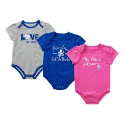 Colosseum Air Force Falcons 3pk. Formula Onsie Set Multi