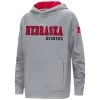 Colosseum Kids' Nebraska Cornhuskers Cyber 21 Hoodie Grey Heather