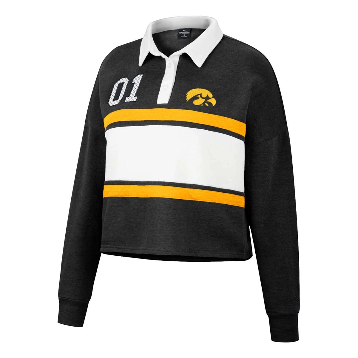 Colosseum Women's Iowa Hawkeyes Rugby Love Top Black 1 Colosseum Women's Iowa Hawkeyes Rugby Love Top Black