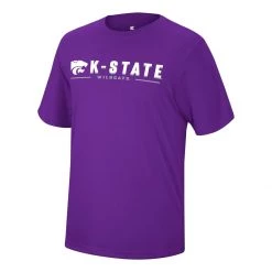 Colosseum Kansas State Wildcats Four Leaf T-Shirt Purple