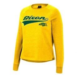 Colosseum Women's North Dakota State Bison Already Did Crewneck Sweatshirt Green