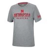 Colosseum Nebraska Cornhuskers Nice T-Shirt Heather Grey