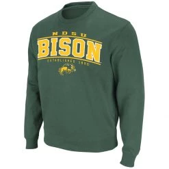 Colosseum North Dakota State Bison Now 22 Crewneck Sweatshirt Forest