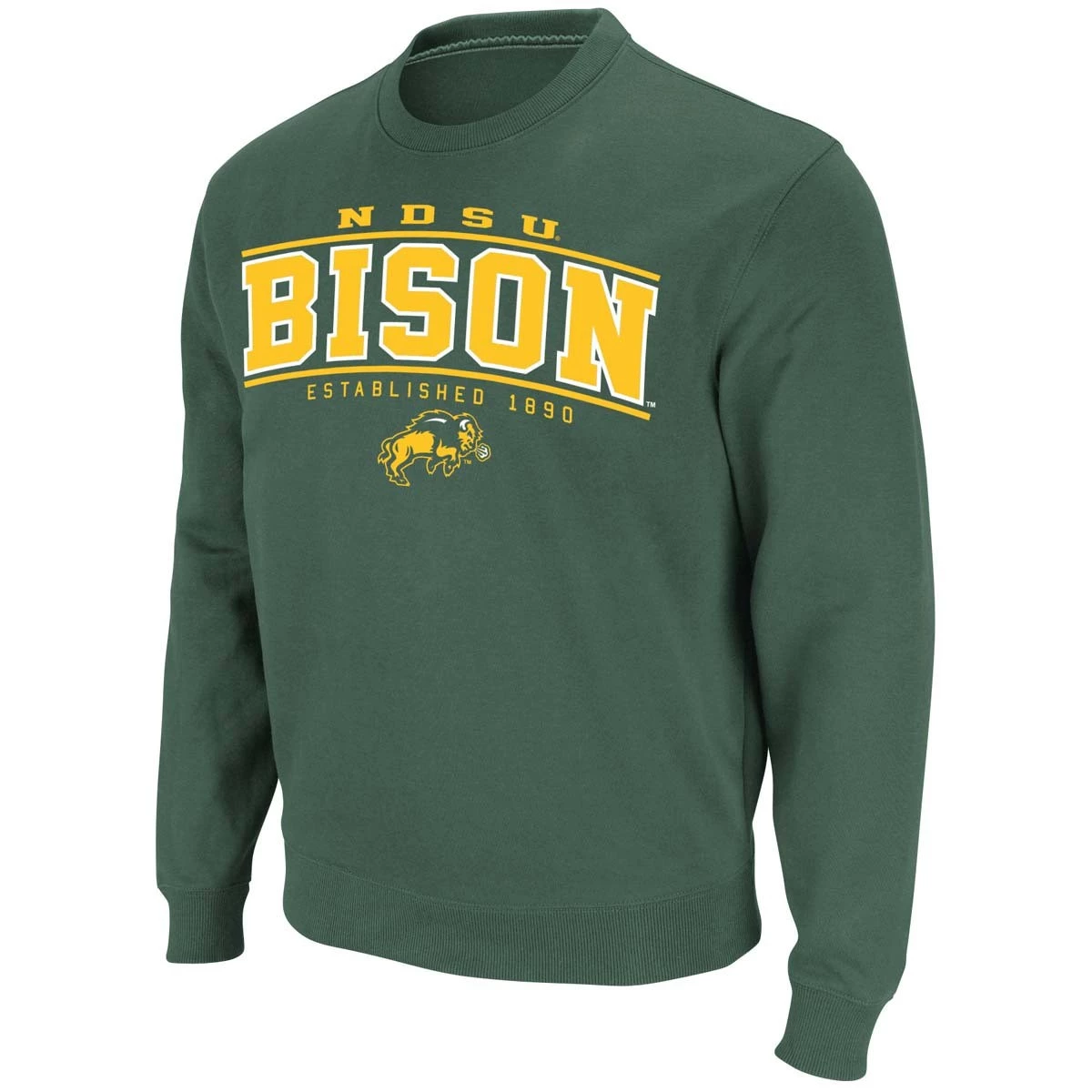 Colosseum North Dakota State Bison Now 22 Crewneck Sweatshirt Forest 1 Colosseum North Dakota State Bison Now 22 Crewneck Sweatshirt Forest