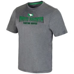 Colosseum North Dakota Fighting Hawks Larry T-Shirt Heather Grey