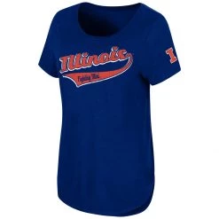 Colosseum Women's Illinois Fighting Illini Down To River T-Shirt Navy
