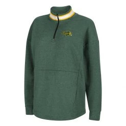 Colosseum Women's North Dakota State Bison Alice 1/4 Zip Top Green