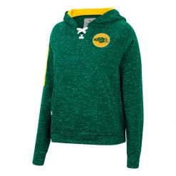 Colosseum Women's North Dakota State Bison Devil Sparkle Hoodie Gold