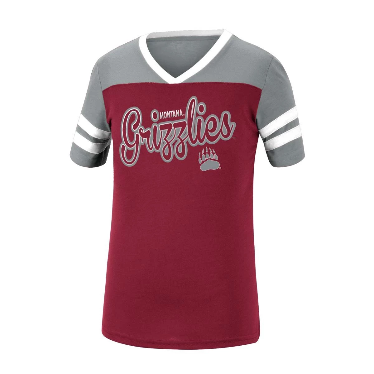 Colosseum Girls' Montana Grizzlies Practically T-Shirt Maroon 2 Colosseum Girls' Montana Grizzlies Practically T-Shirt Maroon - Image 2