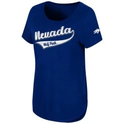 Colosseum Women's Nevada Wolf Pack Down To River T-Shirt Navy