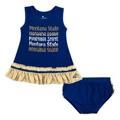 Colosseum Infant Girls' Montana State Bobcats Toons Dress & Shorts Set Navy