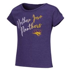 Colosseum Kids' Northern Iowa Panthers Violet T-Shirt Purple
