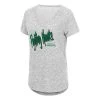 Colosseum Women's North Dakota Fighting Hawks Speckle T-Shirt Grey Heather