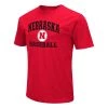 Colosseum Nebraska Cornhuskers Baseball Arch T-Shirt Red