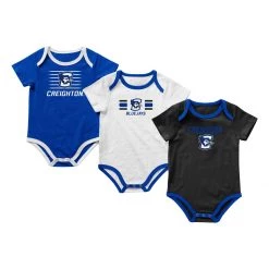 Colosseum Infants Creighton Bluejays Sand Onesie 3-Pack Multi -Colosseum Sales Shop unnamed file 2949