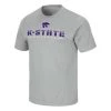 Colosseum Kansas State Wildcats Bueller T-Shirt Grey Heather
