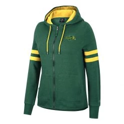 Colosseum Women's North Dakota State Bison You Did Full Zip Hoodie Green