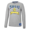 Colosseum South Dakota State Jackrabbits Hey All Long Sleeve Shirt Heather Grey