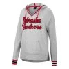 Colosseum Women's Nebraska Cornhuskers Andy Rib Hoodie Heather Grey