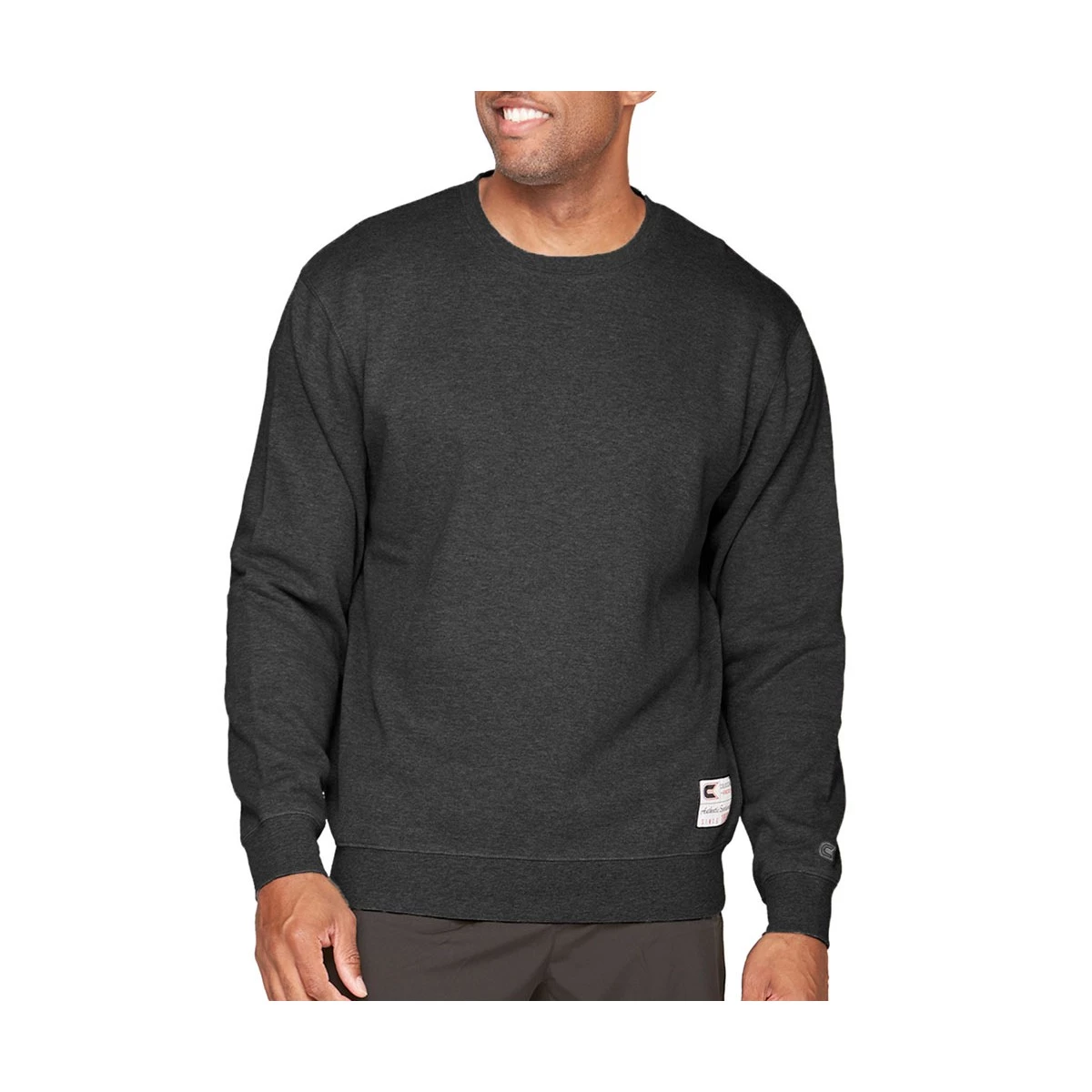 Men's Colosseum Authentic Crew Sweatshirt Heather Grey 3 Men's Colosseum Authentic Crew Sweatshirt Heather Grey - Image 3