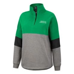 Colosseum Women's North Dakota Fighting Hawks Magazine Top Kelly Green