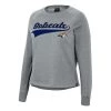 Colosseum Women's Montana State Bobcats Already Did Crewneck Sweatshirt Grey Heather