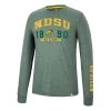 Colosseum North Dakota State Bison Zen Long Sleeve Shirt Green