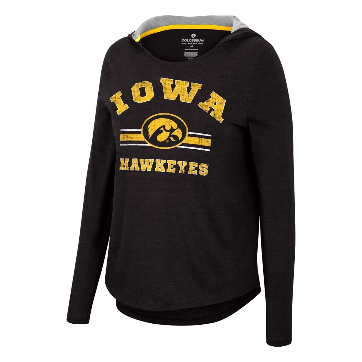 Colosseum Women's Iowa Hawkeyes Beauty Hoodie Black 3 Colosseum Women's Iowa Hawkeyes Beauty Hoodie Black - Image 3