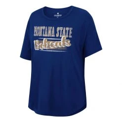 Colosseum Women's Montana State Bobcats Reporter T-Shirt Navy