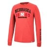 Colosseum Nebraska Cornhuskers Zen Long Sleeve Shirt Red
