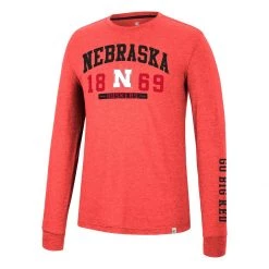 Colosseum Nebraska Cornhuskers Zen Long Sleeve Shirt Red -Colosseum Sales Shop unnamed file 3081