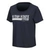 Colosseum Women's Utah State Aggies Regina T-Shirt Navy