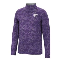 Colosseum Kansas State Wildcats Tivo 1/4 Zip Top Purple