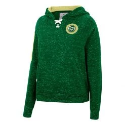 Colosseum Women's Colorado State Rams Devil Sparkle Hoodie Green