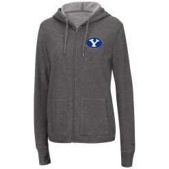 Colosseum Women's BYU Cougars Serenity Hoodie Grey