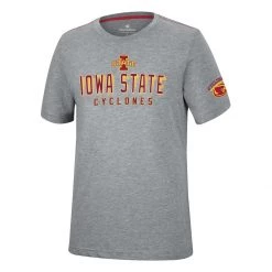 Colosseum Iowa State Cyclones Nice T-Shirt Heather Grey