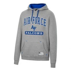 Colosseum Air Force Falcons Scholar Hoodie Heather Grey